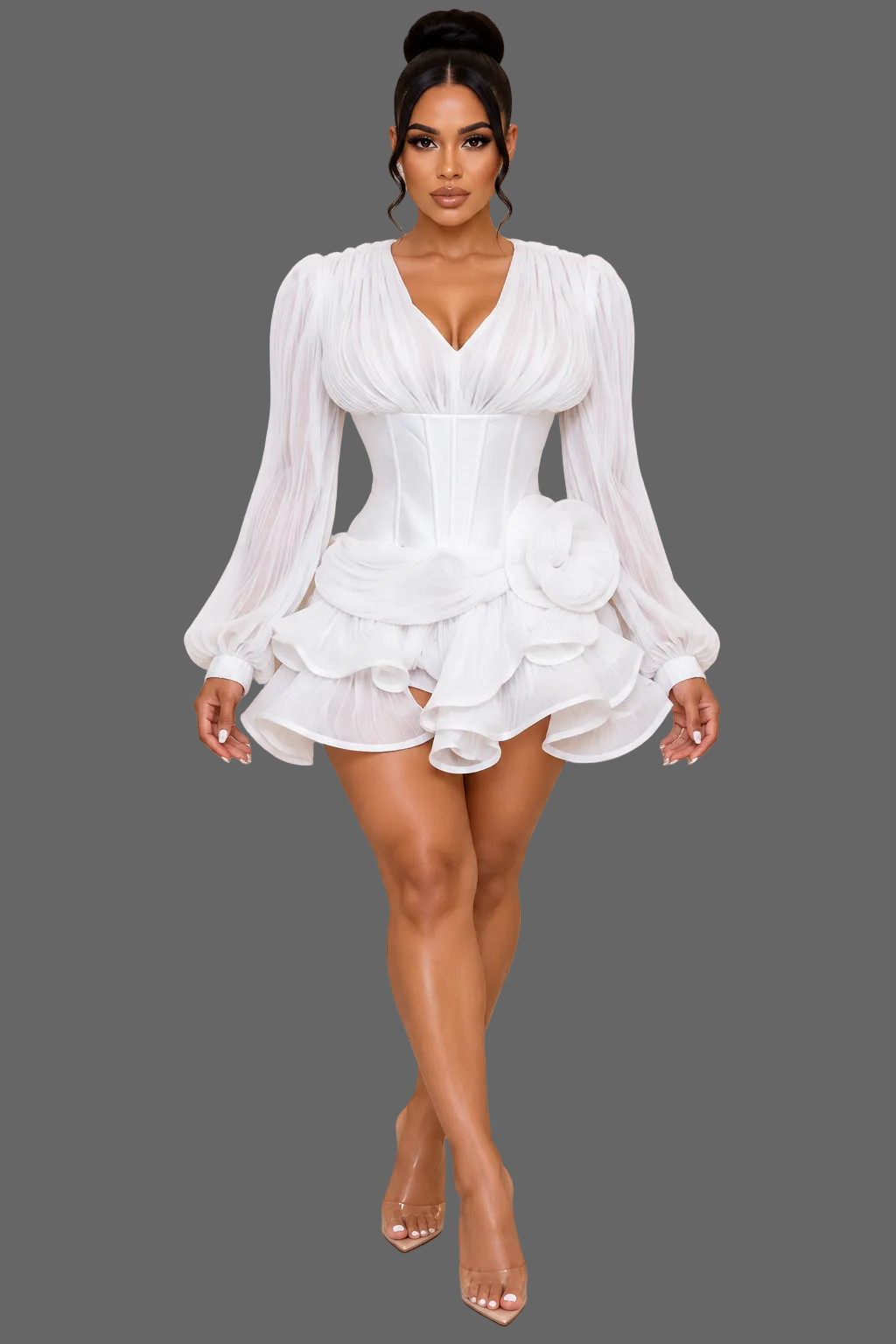 Rosete Couture Mini Dress