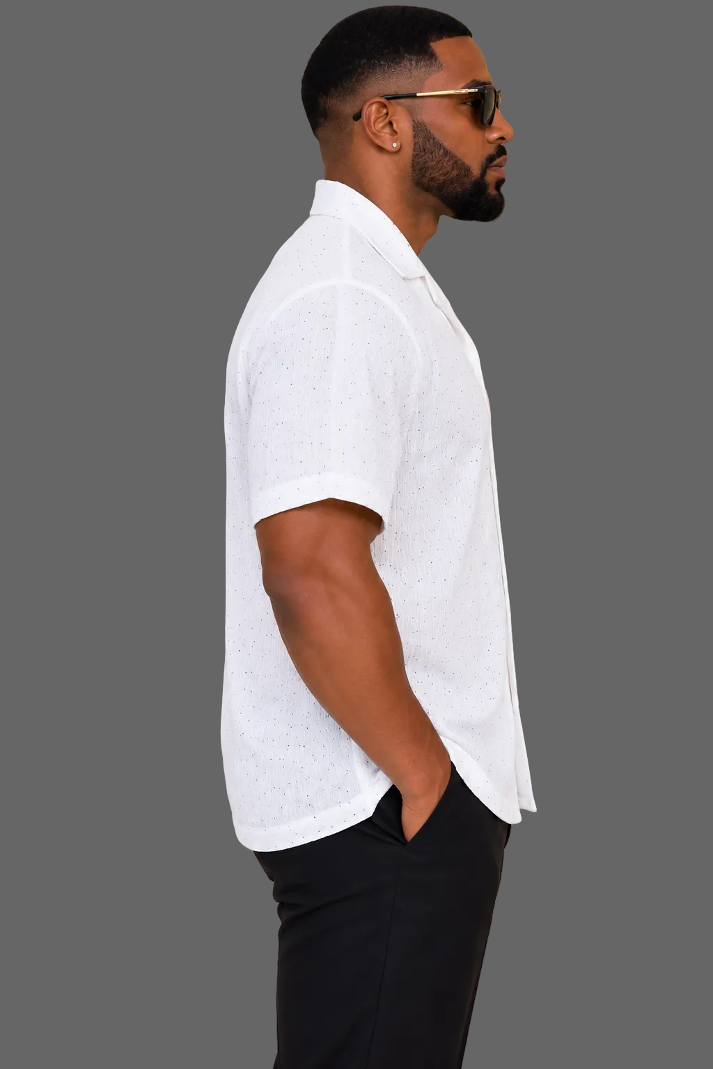 Luxe Breeze Rhinestone Shirt
