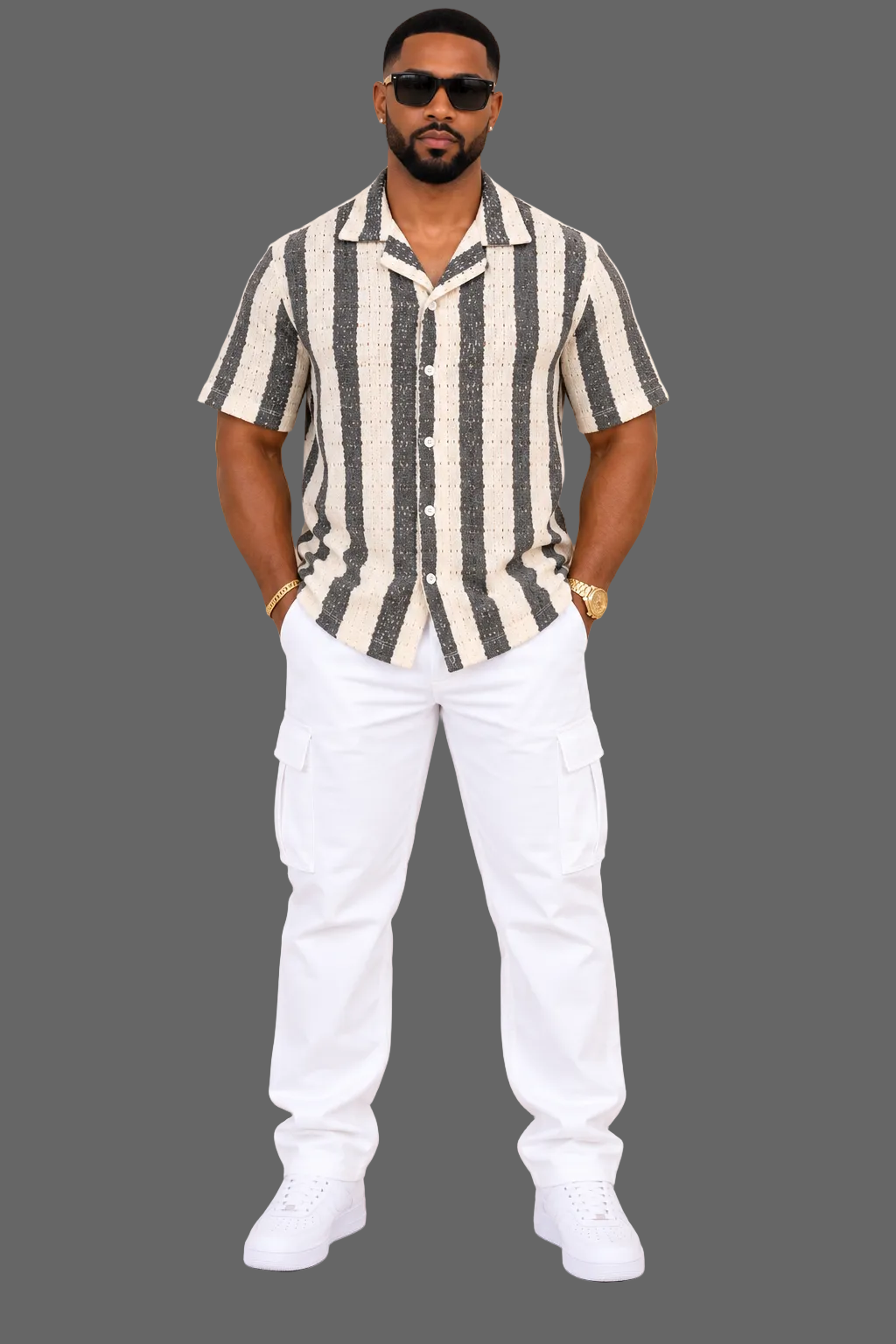 Texture Stripe Shirt